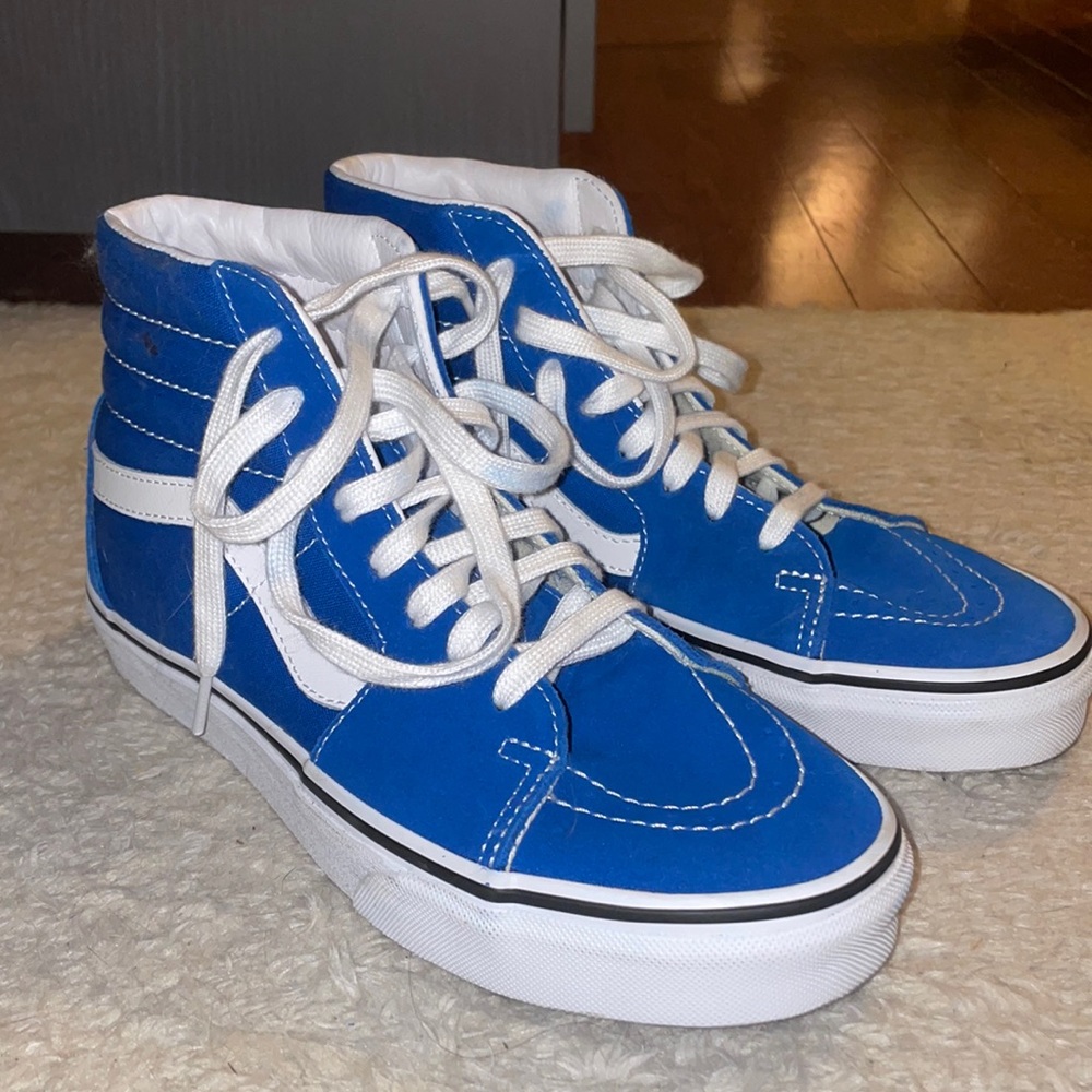 blue vans size 8 womens
